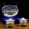 2 Elephant Bowl & Tray With Box