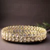Silver Crystal Round Tray