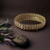 Silver Crystal Round Tray