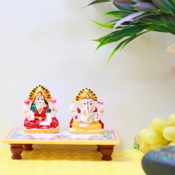 marble-ganesh-laxmi-b_11zon.webp Laxmi Ganesh With Chowki